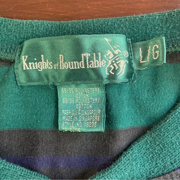 Vtg Knights of Round Table Long Sleeve Henley Shirt - Picture 8 of 8